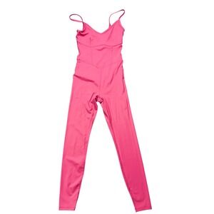 JoyLabLip Gloss Pink Corset Jumpsuit Athleisure Women XS Barbiecore Y2K Coquette